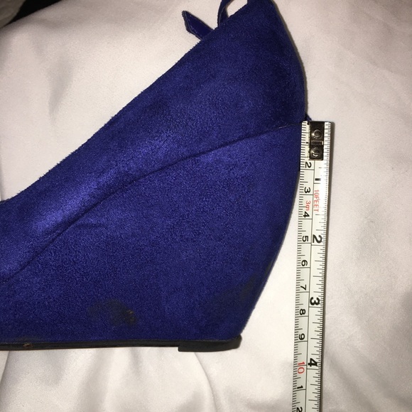 Mix No6 Royal Blue Wedges Size 6 - Picture 6 of 6